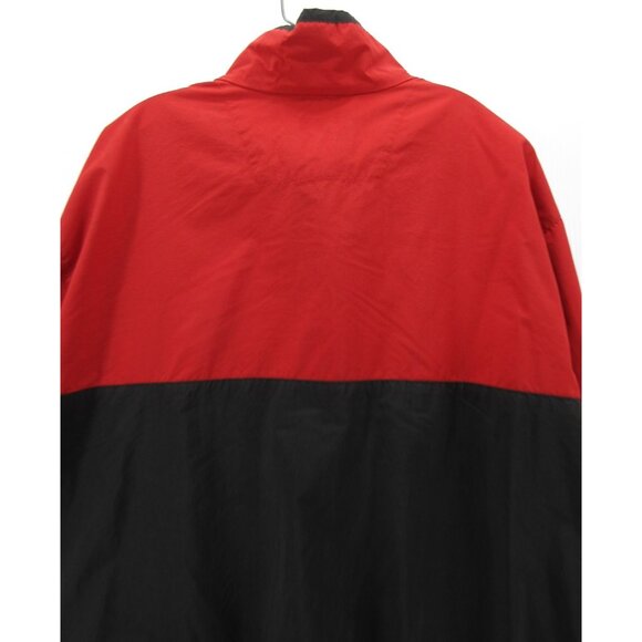 VINTAGE Eddie Bauer Jacket XL Red Anorak Windbreaker 1/4 Zip Nylon - Picture 9 of 11